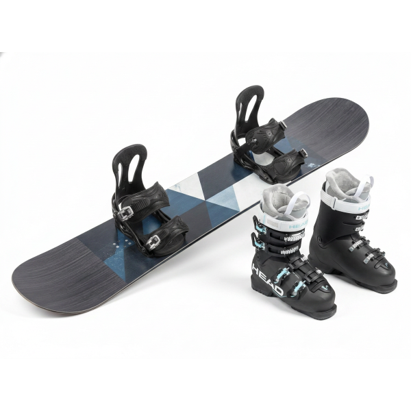 Snowboard and Boots